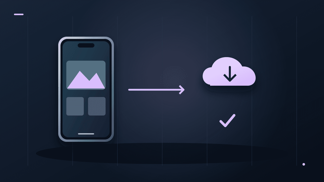 Original editorial illustration for Phone Storage Full? Free Photo Space Without Losing Pictures.
